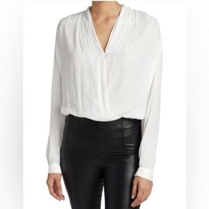 NWT! Paige Sevilla Thong Bodysuit in White